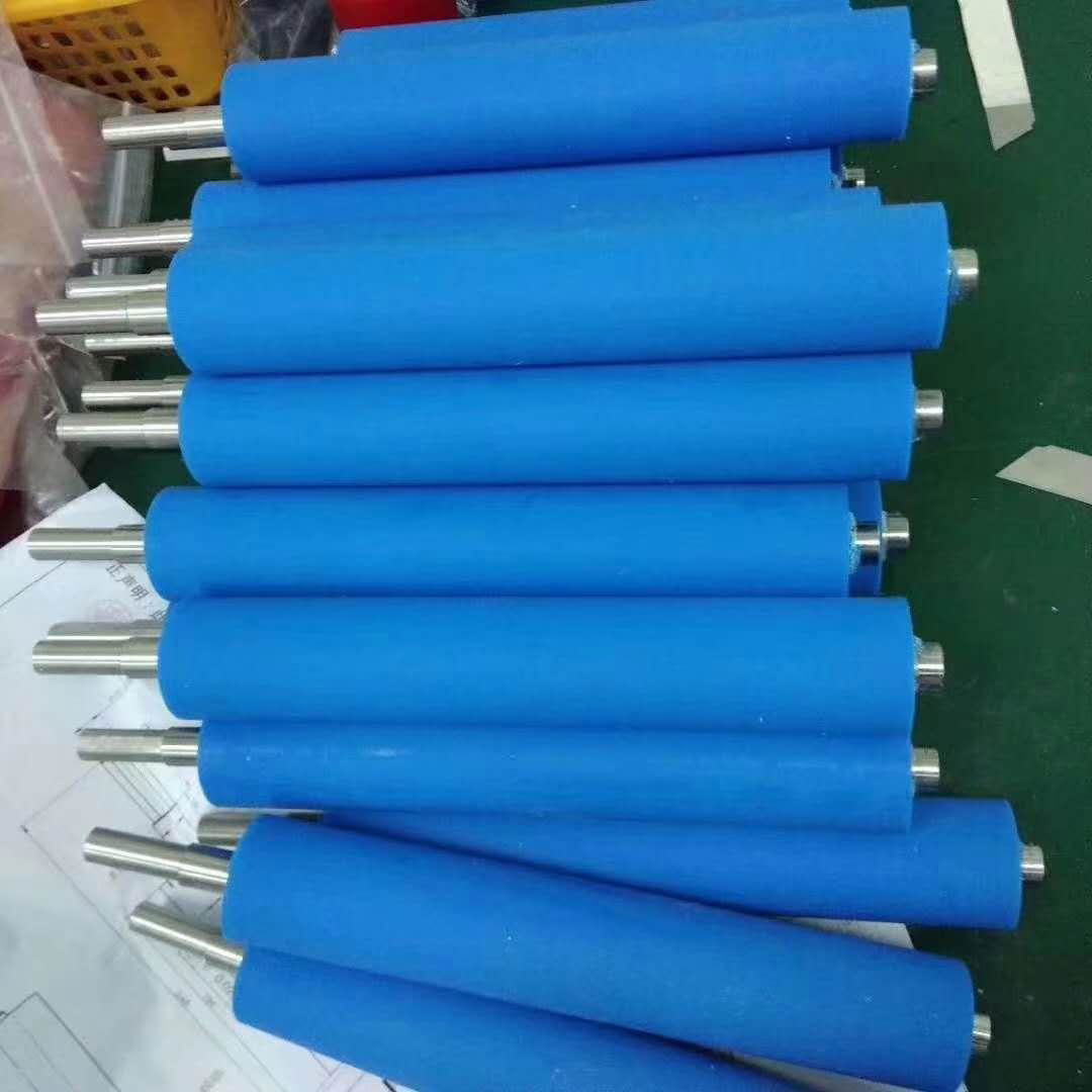 深圳東莞惠州廣州珠海中山聚氨酯優力膠耐磨防靜電滾筒 4
