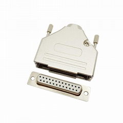 Socket Male Female D-SUB /DB25 Male shell Metal Cover Housing Hood