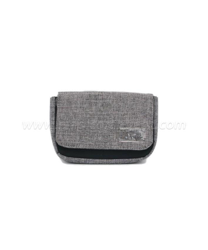 BG2013 Grey Imitation Linen Fabric Flap Bag Storage Bag Small size 2