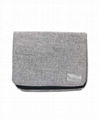 BG2014 Grey Imitation Linen Fabric Flap Bag Storage Bag Large size 1