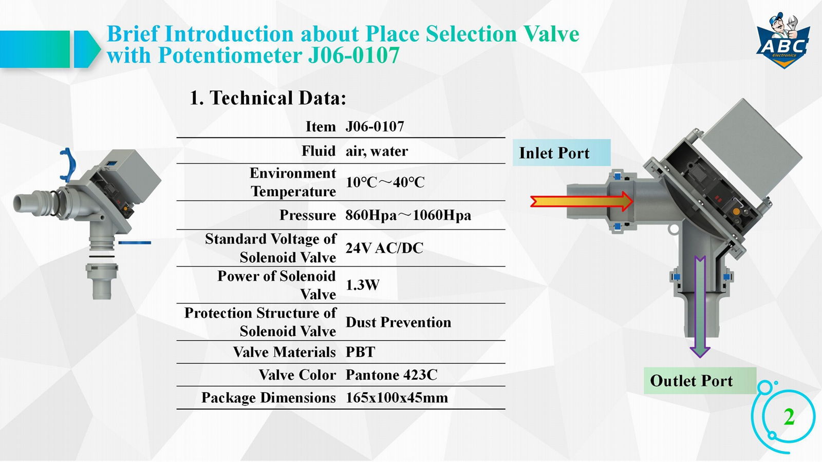 Suction Place Selection Valve 4