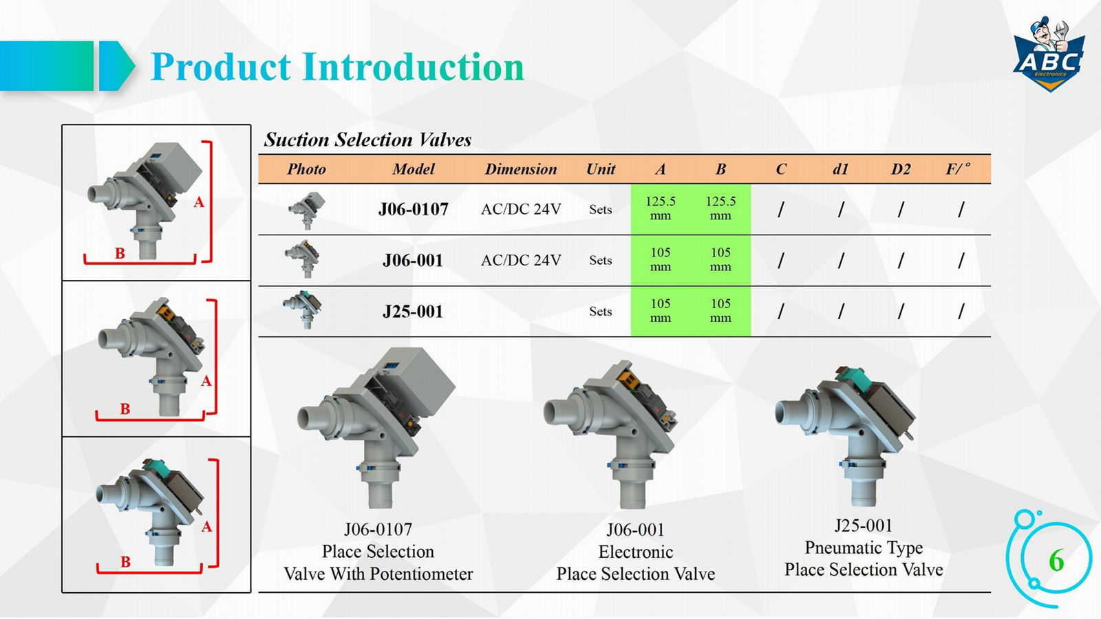 Suction Place Selection Valve 5