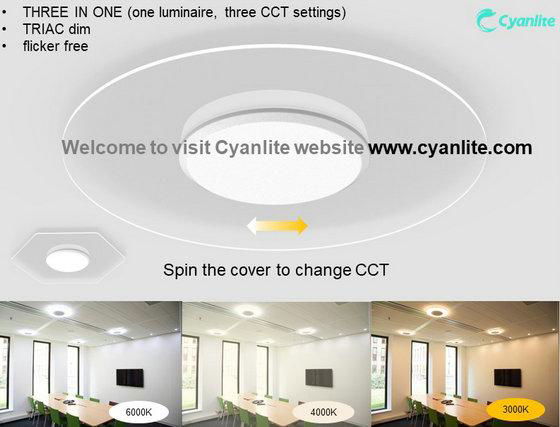 Cyanlite LED Transparent Ceiling Light SATURN