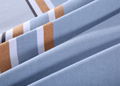 100% Cotton white bedding set for hotel and home stripe and simple 5