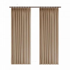 Linen Textured Curtain Semi Blackout for