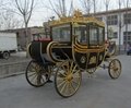 White Wedding Electric Sightseeing Horse Carriage 2