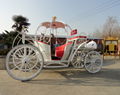 Wedding double-row horse drawn carriage