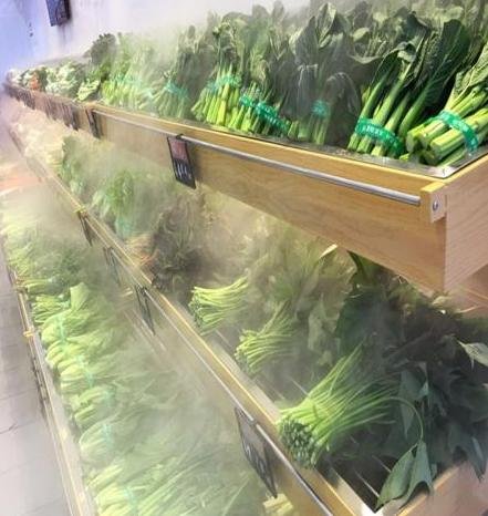 鄭州超市餐廳蔬果保鮮超聲波噴霧設備