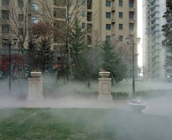 社区别墅喷雾效果 3
