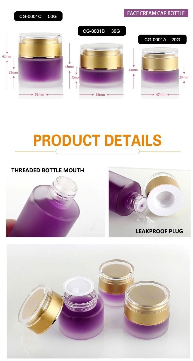 Fashionable Packaging Cosmetic Empty Round Bottle Set 3