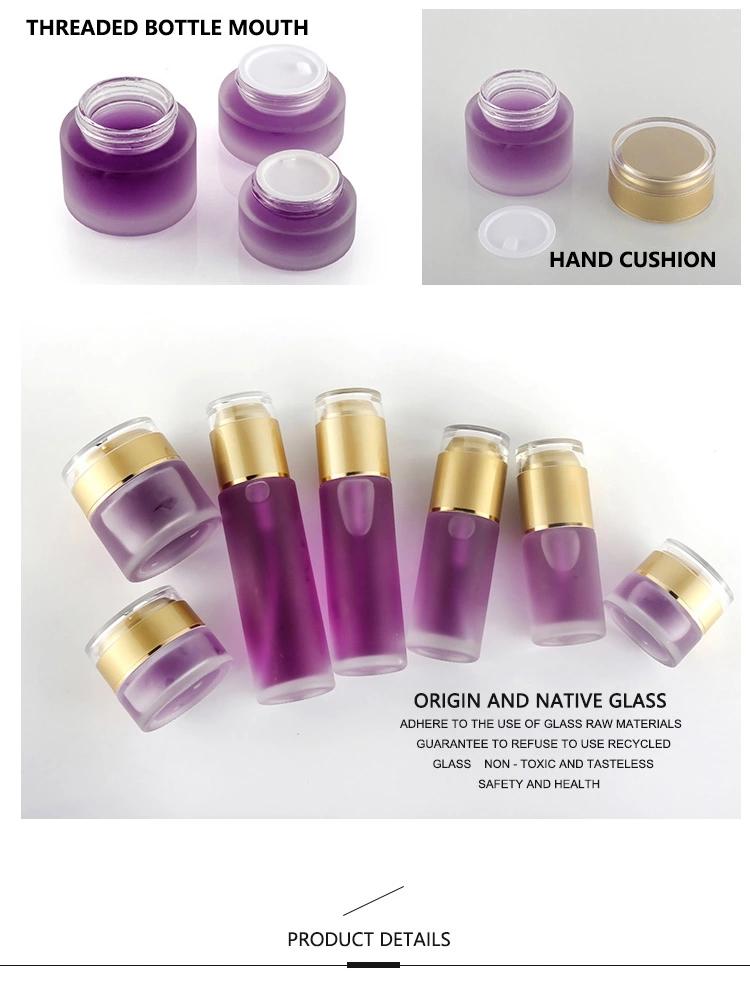 Fashionable Packaging Cosmetic Empty Round Bottle Set 4