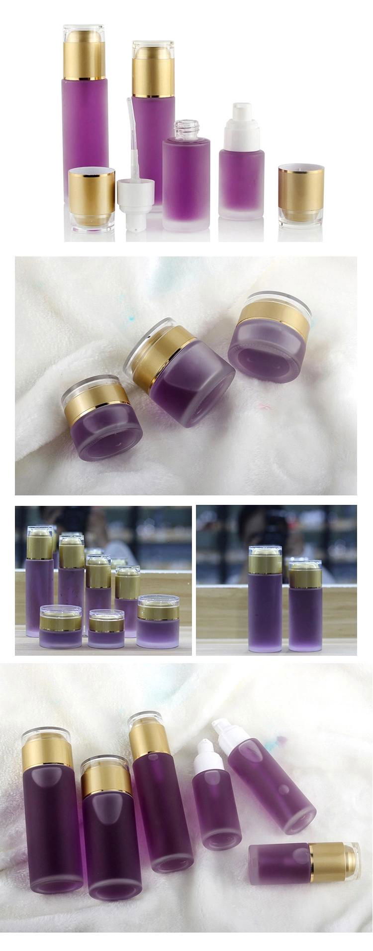 Fashionable Packaging Cosmetic Empty Round Bottle Set 5