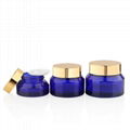 Latest New Design Transparent Blue Facial Face Cream Bottle