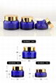 Latest New Design Transparent Blue Facial Face Cream Bottle