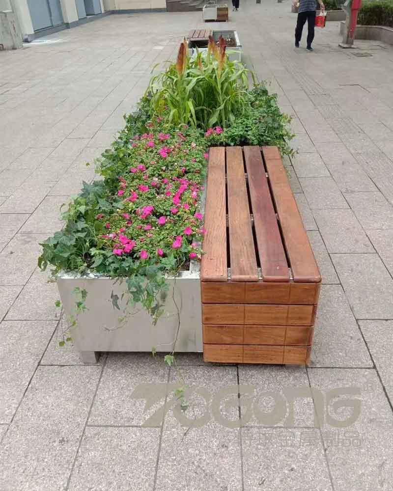 地产项目不锈钢花箱花钵厂家定制 5