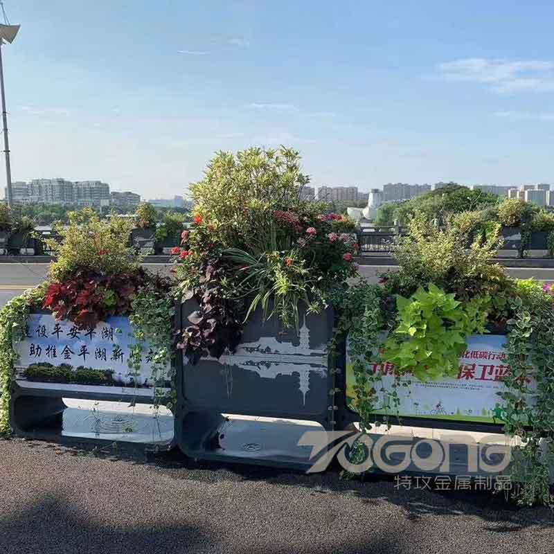 户外景观不锈钢花盆花箱厂家定制 5