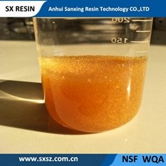 Food Grade 001×8 Styrene Series Gel Strong Acid Cation Exchange Resin