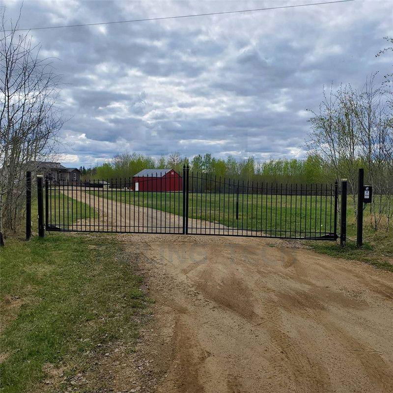 Deco French Door Style Single Double Wing Bar Gate