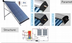 Heat pipe solar collector solar water heater