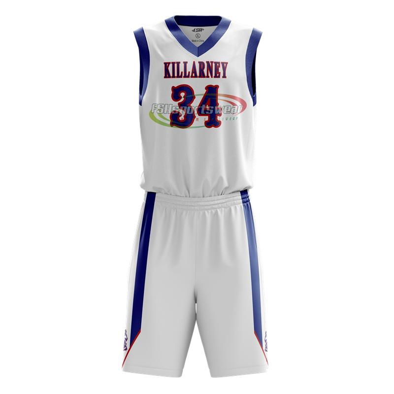 Custom basketball jersey sublimation printing basketball uniforms set