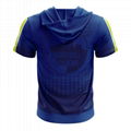 100% Polyester Custom Sublimated Basketball hooded shooting shirt