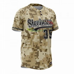 Cutom digital camo baseball jersey sublimated baseball jersey