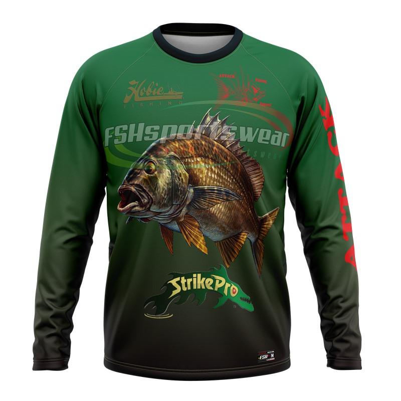 Wholesale long sleeve fishing shirt sublimation print