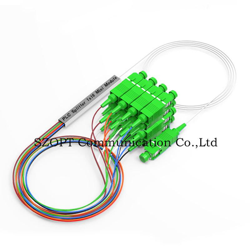 Mini Module PLC Splitter 1X4 1X8 1X16 1X32 1X64 2X2 2X4 2X8 2X16 2X32 2X64 SC LC 2