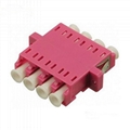 Fiber Adapter LC Simplex Duplex Quad SM MM OM3 OM4 OM5 2