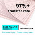 A3/A4 Fast Dry Sublimation Paper 100gsm High Transfer Rate 2