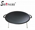 three-legged iron frying pan outdoor BBQ