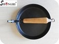 Iron Frying Pan with Foldable Handle