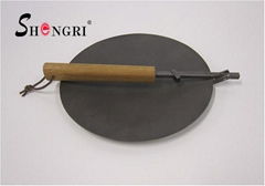 Iron frying pan with foldable  handle 28cm large size