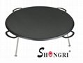 78cm large three-legged iron frying pan  