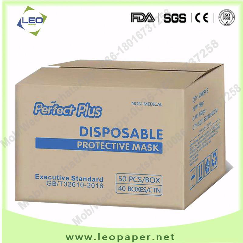 wholesalel 3ply mask disposable protective mask factory 3