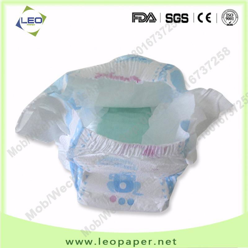 Disposable High Absorption Cotton Magic Tape Baby Diaper factory