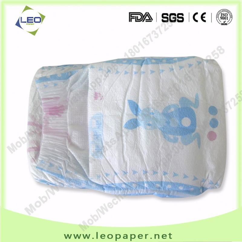 Disposable High Absorption Cotton Magic Tape Baby Diaper factory 3
