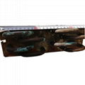 Copper tube finned refrigerator