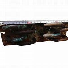 Copper tube finned refrigerator evaporator