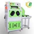 Trolley turntable dry manual sandblasting machine 3