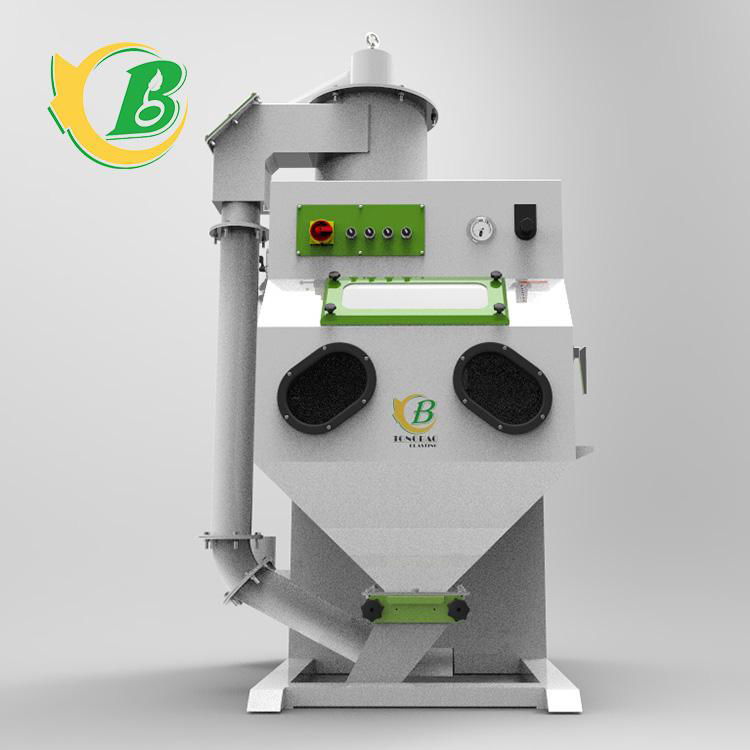 Box type manual dry rust removal sandblasting machine 2