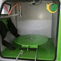 Side door Dry Box type sandblasting machine with cart turntable 4