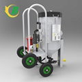 Portable movable bucket sandblasting machine hand push sand blasting tank 1