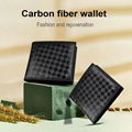 RFID blocking slim leather 12K carbon