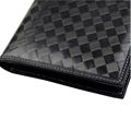 RFID blocking slim leather 12K carbon fiber folding wallet  3