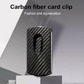 RFID blocking slim lightweight and portable carbon fiber credit card holder  1