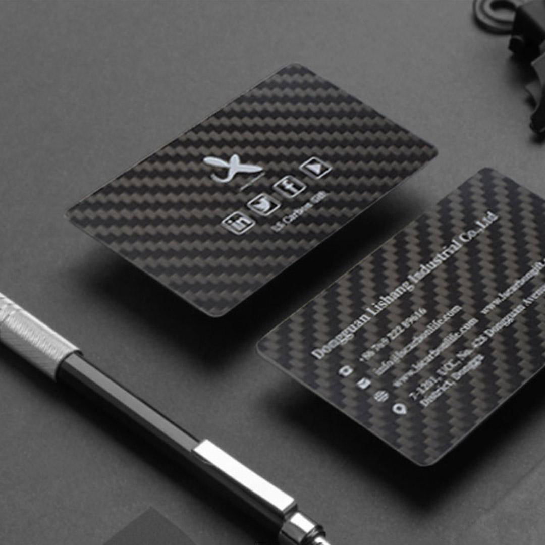 Wholesale special design real carbon fiber business VIP card  3