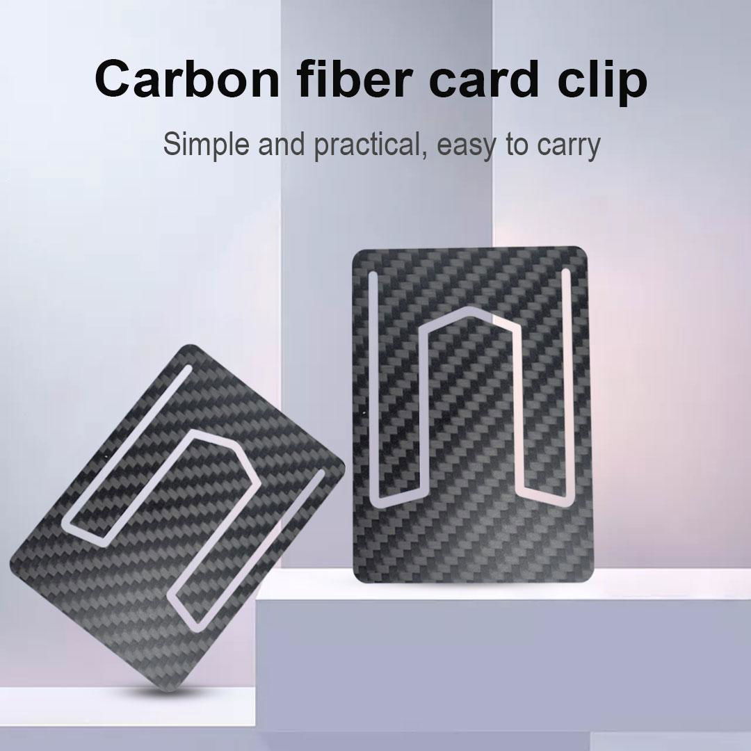Customization Minimalist MIni size carbon fiber slim card holder for credit card