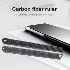 Custom Logo Direct Sell High Quality Carbon fiber Ruler 20cm Straight Rulers 