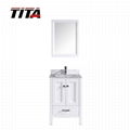 White Lacquer Bathroom Vanity T9199-24W 1